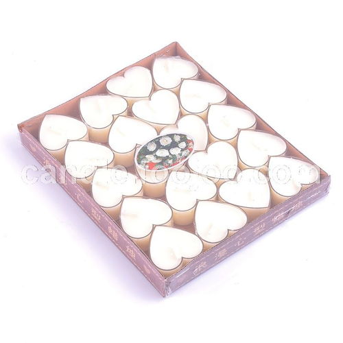 20粒裝 亞克力心形蠟燭 酥油