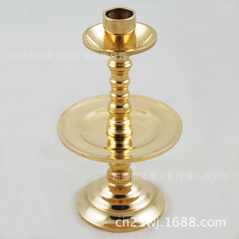 黃銅蠟燭臺(tái)/大小號(hào)純銅供燈長(zhǎng)明燈八供杯酥油燭臺(tái)燈座油燈2274